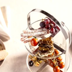 Leonardo Etagère Cucina Zilver 2-Laags Clearance