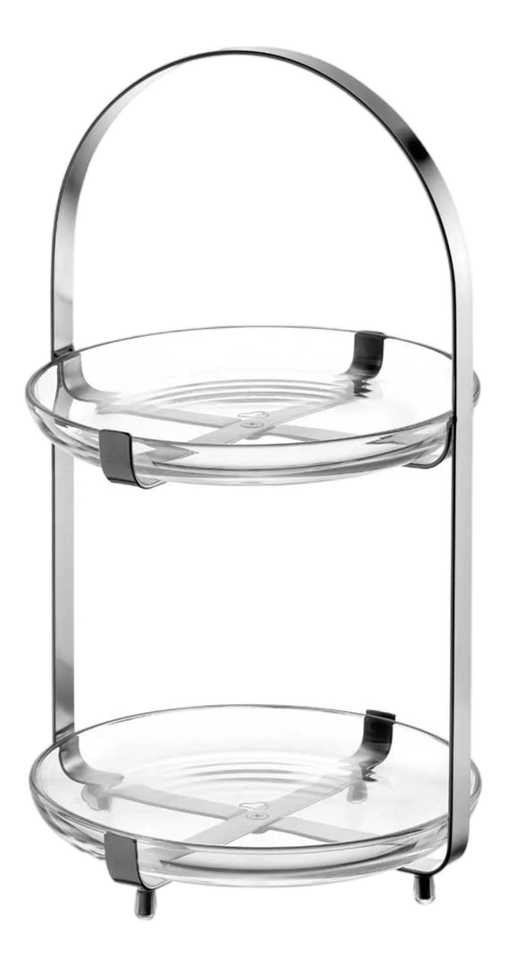 Leonardo Etagère Cucina Zilver 2-Laags Clearance