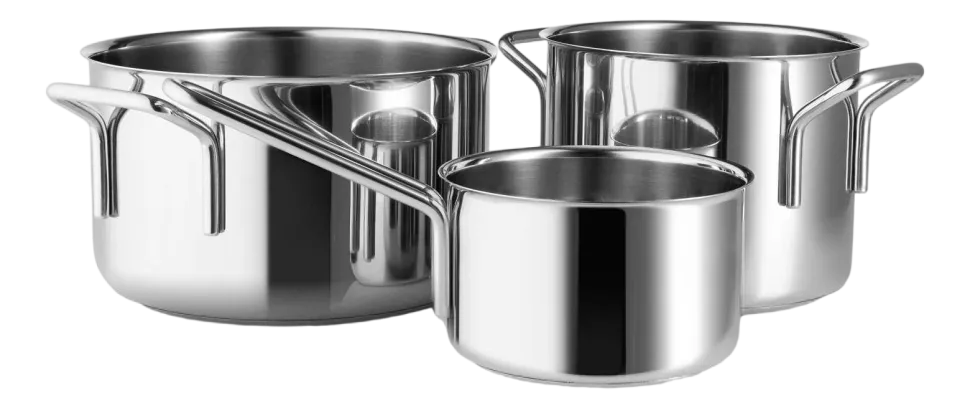 Eva Trio Pannenset Collection RVS Recycled (3-Delig)