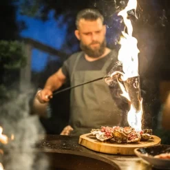 Forged Flambadou Churrasco Olive Outlet