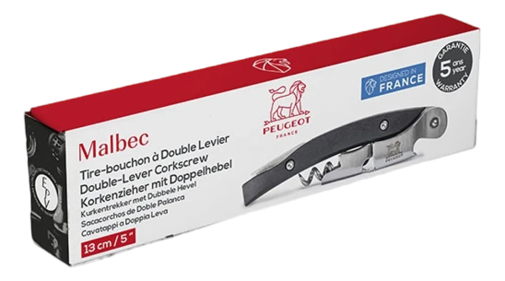 Peugeot Flesopener Malbec Zwart 13 cm