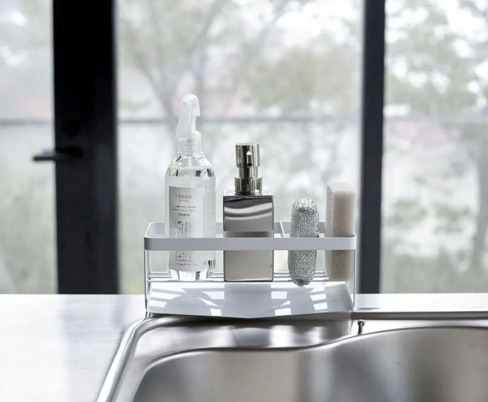 Fles- & Sponshouder Yamazaki Tower White
