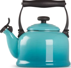 Le Creuset Fluitketel Tradition Caribbean Blue 2.1 Liter Clearance