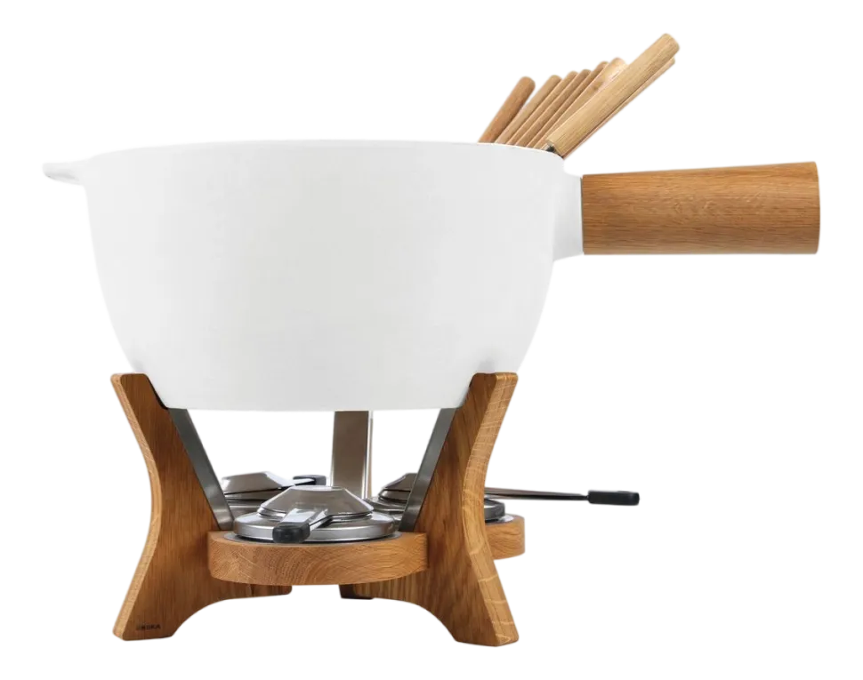 Fondueset Boska Mr. Big Brown / Silver / White