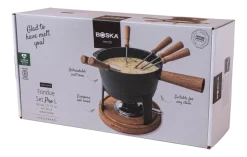 Fondueset Boska Pro L Black / Brown / Silver