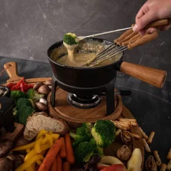 Fondueset Boska Pro L Black / Brown / Silver