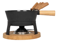 Fondueset Boska Pro L Black / Brown / Silver
