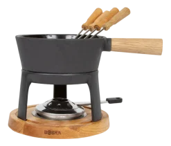 Fondueset Boska Pro M Black / Brown / Silver