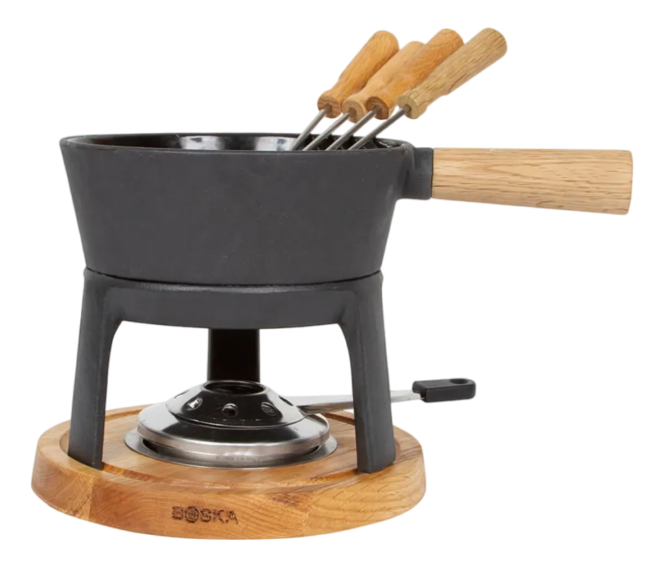 Fondueset Boska Pro M Black / Brown / Silver