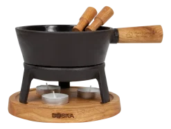 Fondueset Boska Pro S Black / Brown / Silver