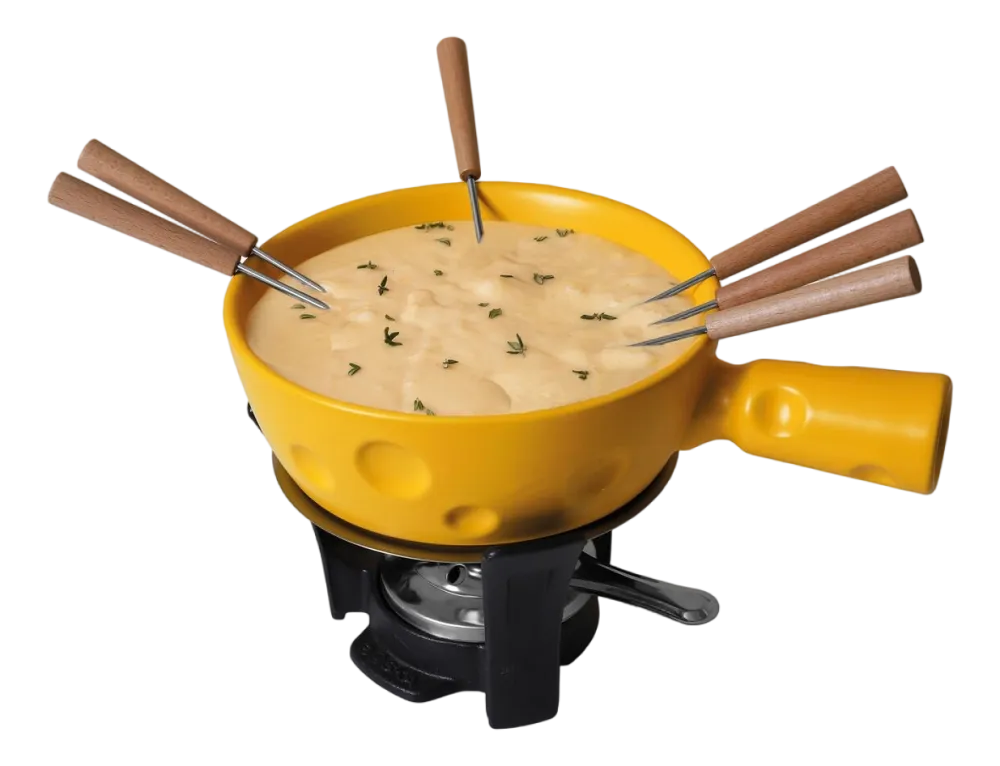Boska Fondueset Super Cheesy Yellow / Silver / Black / Brown Sale