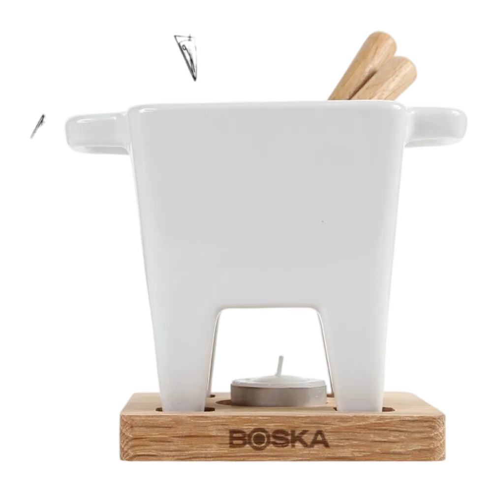 Boska Fondueset Tapas Bianco Brown / Silver / White Hot