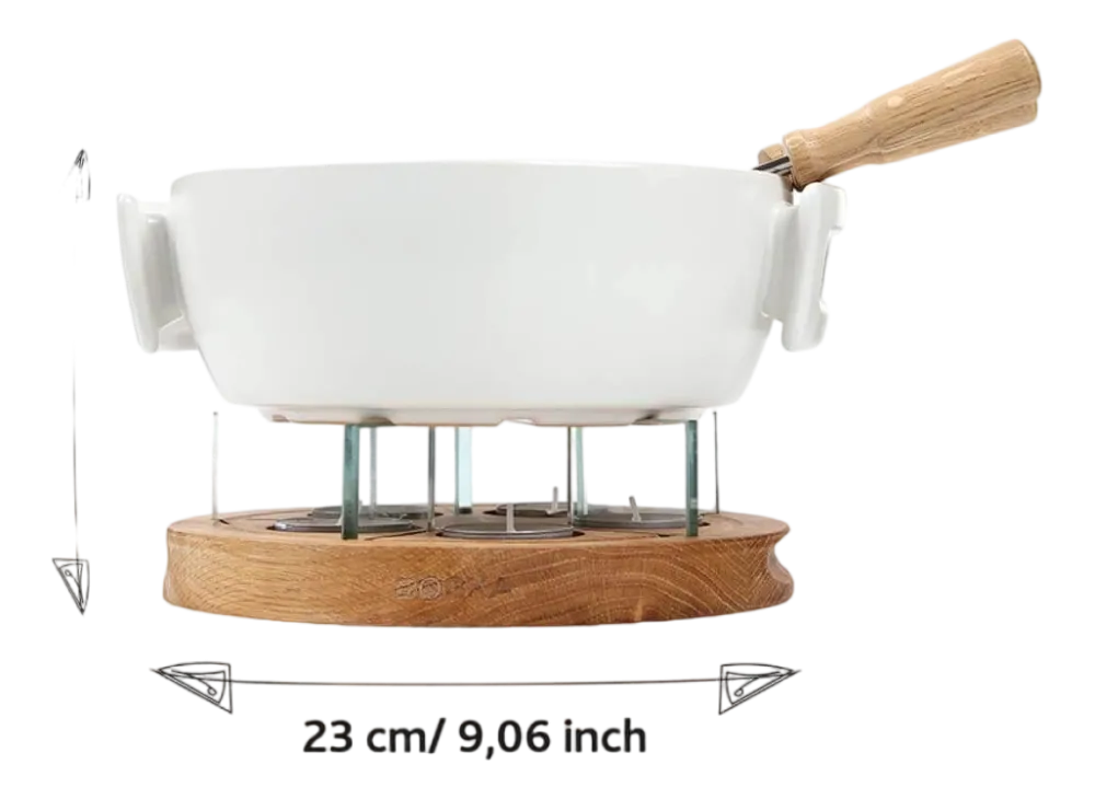 Boska Fondueset Twinkle Brown / Silver / White Outlet
