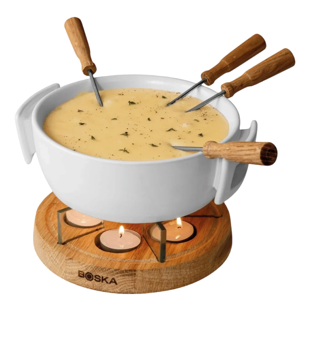 Boska Fondueset Twinkle Brown / Silver / White Outlet
