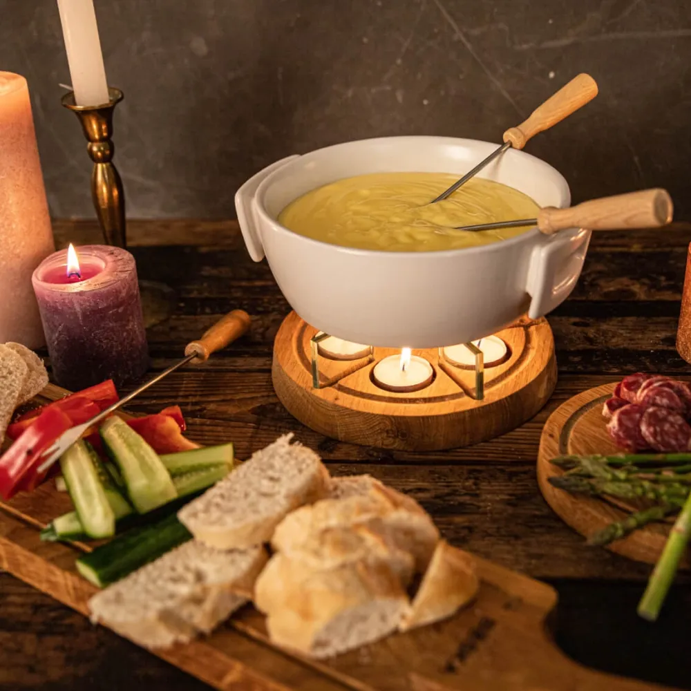 Boska Fondueset Twinkle Brown / Silver / White Outlet