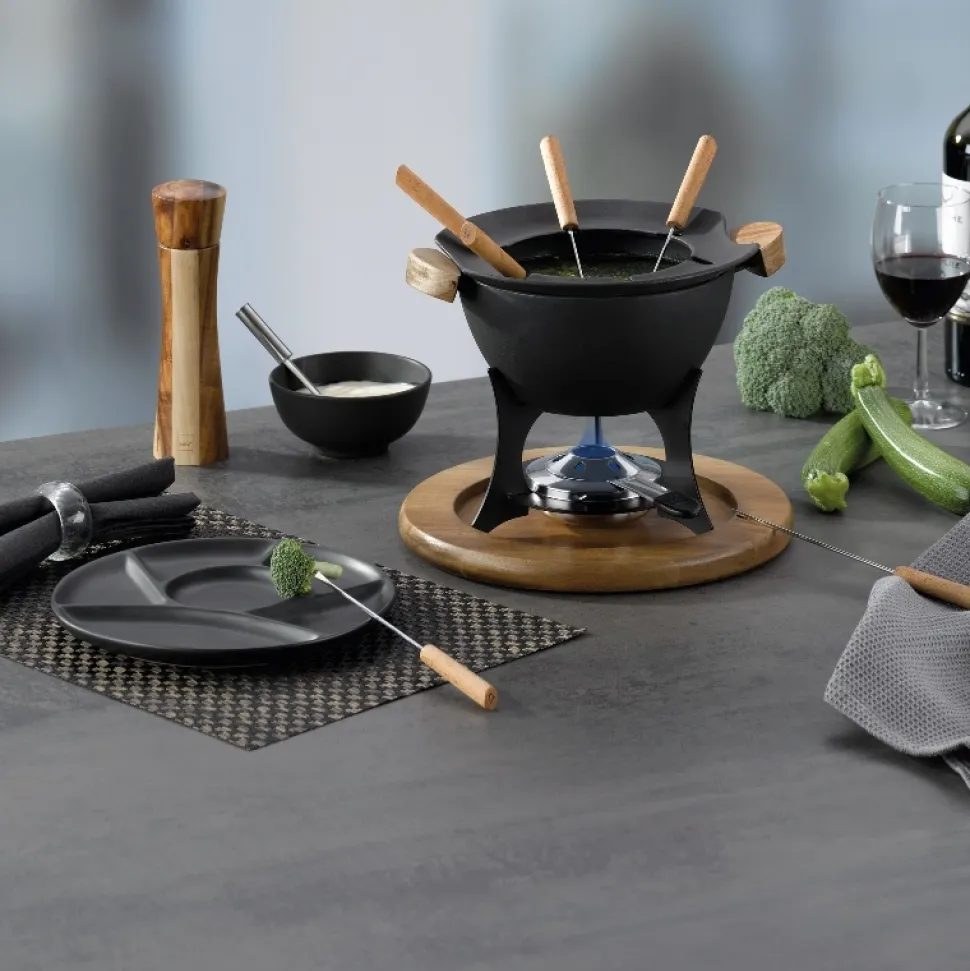 Fondueset Kela Country Personen Zwart 1 L