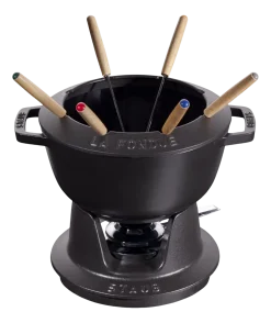 Fondueset Staub Zwart 20 cm (10-Delig)
