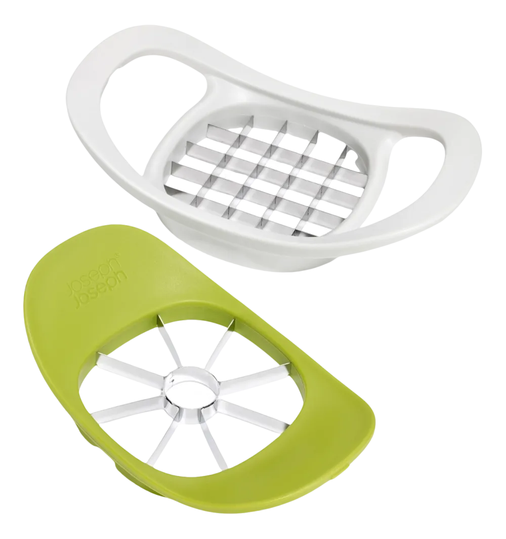 Joseph Joseph Fruit- en Groentesnijder Nest Press 2-in-1 Stone / Green Hot