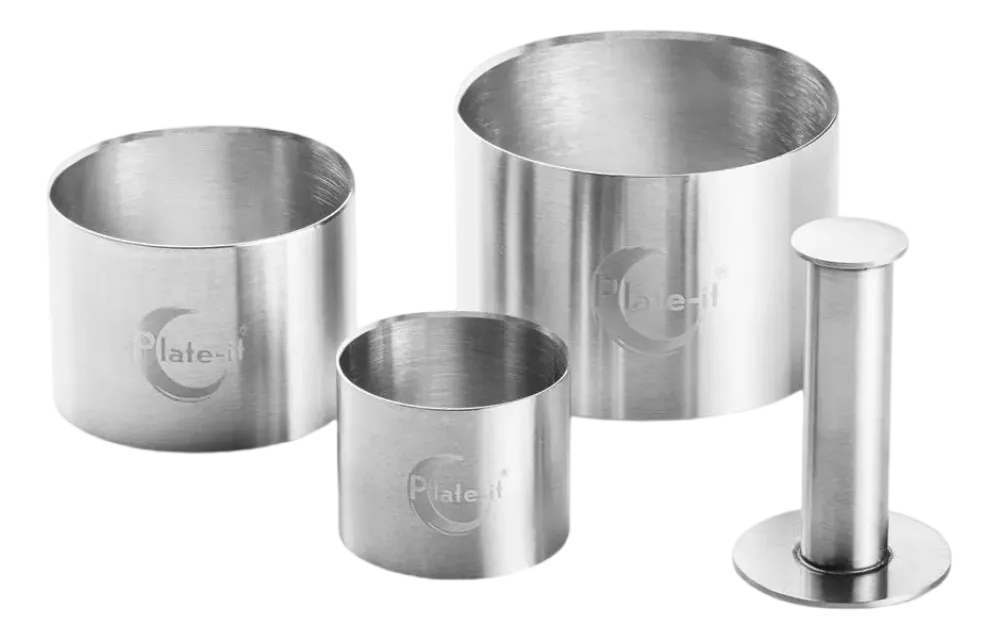 Plate-It Garneerringen Garneerringen Met Pusher (4-delig) Outlet