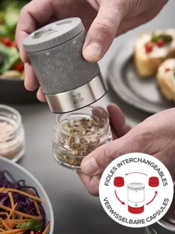 Geschenkset Peugeot Maestro Zoutmolen en 3 Zouten Grafiet Licht