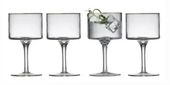 Gin & Tonic Glas Lyngby Glas Palermo Gold 320 ml (4-delig)