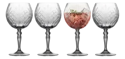 Lyngby Gin & Tonicglas Melodia Clear 650 ml (Set van 4) Outlet