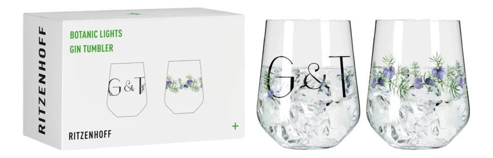 Gin & Tonicglas Ritzenhoff Botanic Lights #5 #6 710 ml (Set van 2)