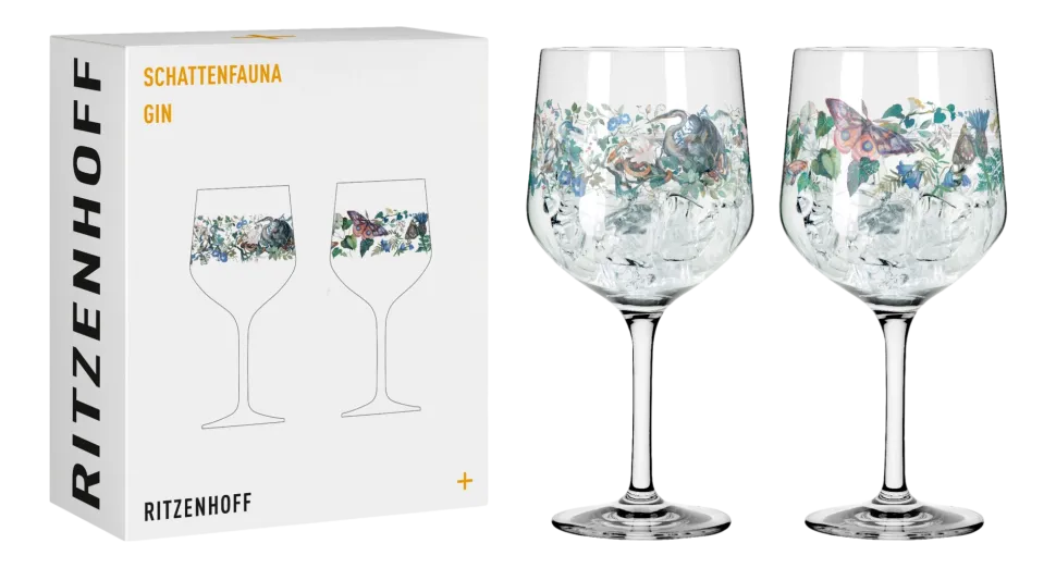 Gin & Tonicglas Ritzenhoff Schattenfauna #7 #8 720 ml (Set van 2)