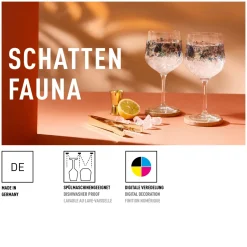 Gin & Tonicglas Ritzenhoff Schattenfauna #7 #8 720 ml (Set van 2)