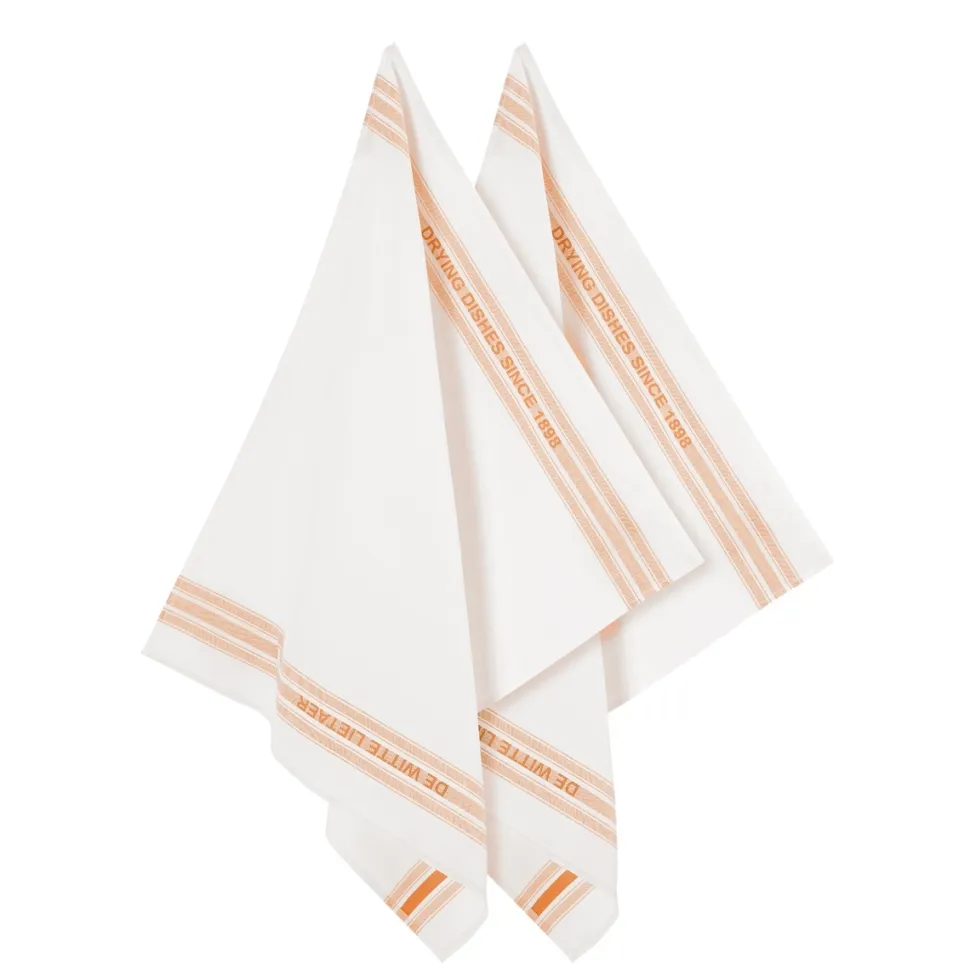 Glazendoek De Witte Lietaer Dish Orange (2 stuks)