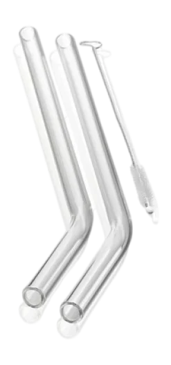 Glazen Rietjes Gefu Future Transparant 23 cm (Set van 4)