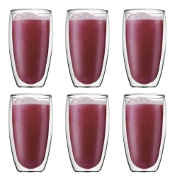 Bodum Glazenset Pavina Large Transparent 450 ml (Set van 6) Outlet