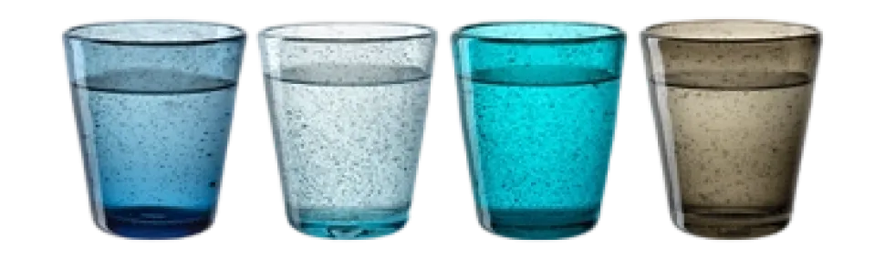 Glazenset Leonardo Burano Cold Colors 330ml (Set van 4)
