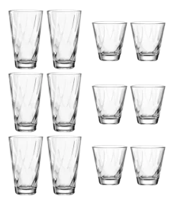 Glazenset Leonardo Twist (12-delig)