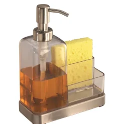 Gootsteenorganizer iDesign Forma Caddy Met Zeepdispenser Transparant