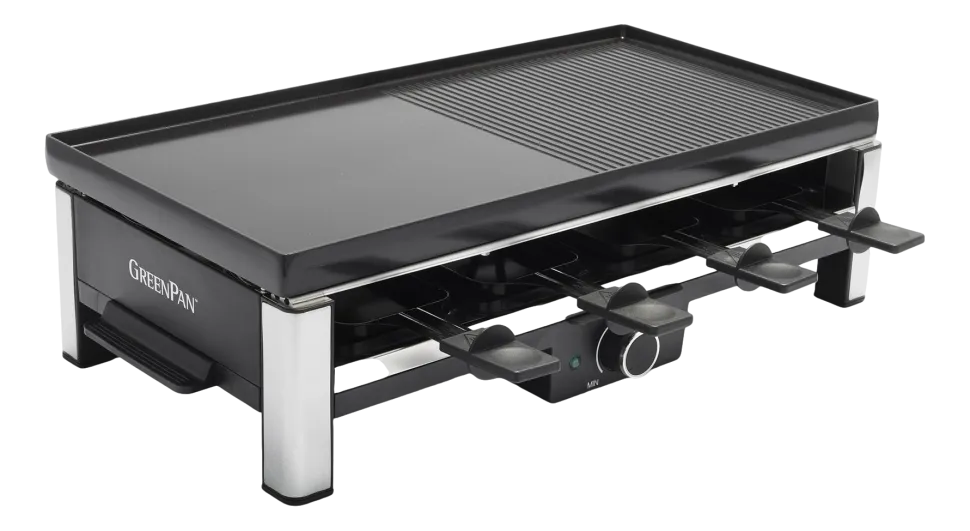 Gourmetstel Greenpan Bistro Raclette Zwart
