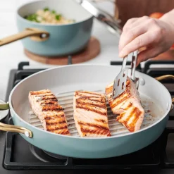 GreenPan Grillpan Padova Reserve Smokey Blue Met Keramische Antikleeflaag 28 cm New