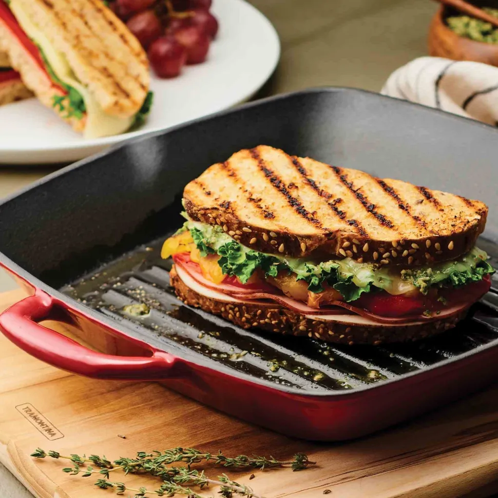 Grillpan Tramontina Bestow Red 27 x 27 cm