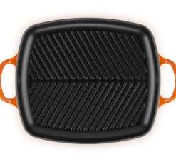 Le Creuset Grillplaat Rechthoekig Oranjerood 35 x 38 cm Clearance