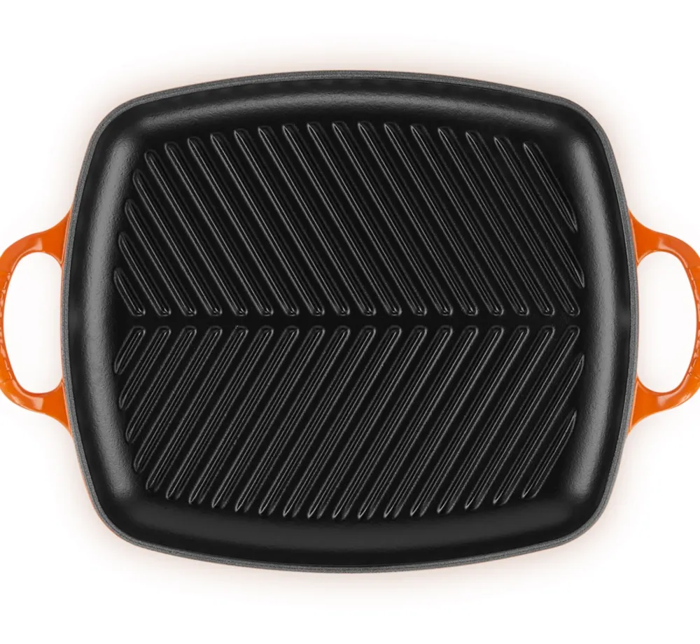 Le Creuset Grillplaat Rechthoekig Oranjerood 35 x 38 cm Clearance