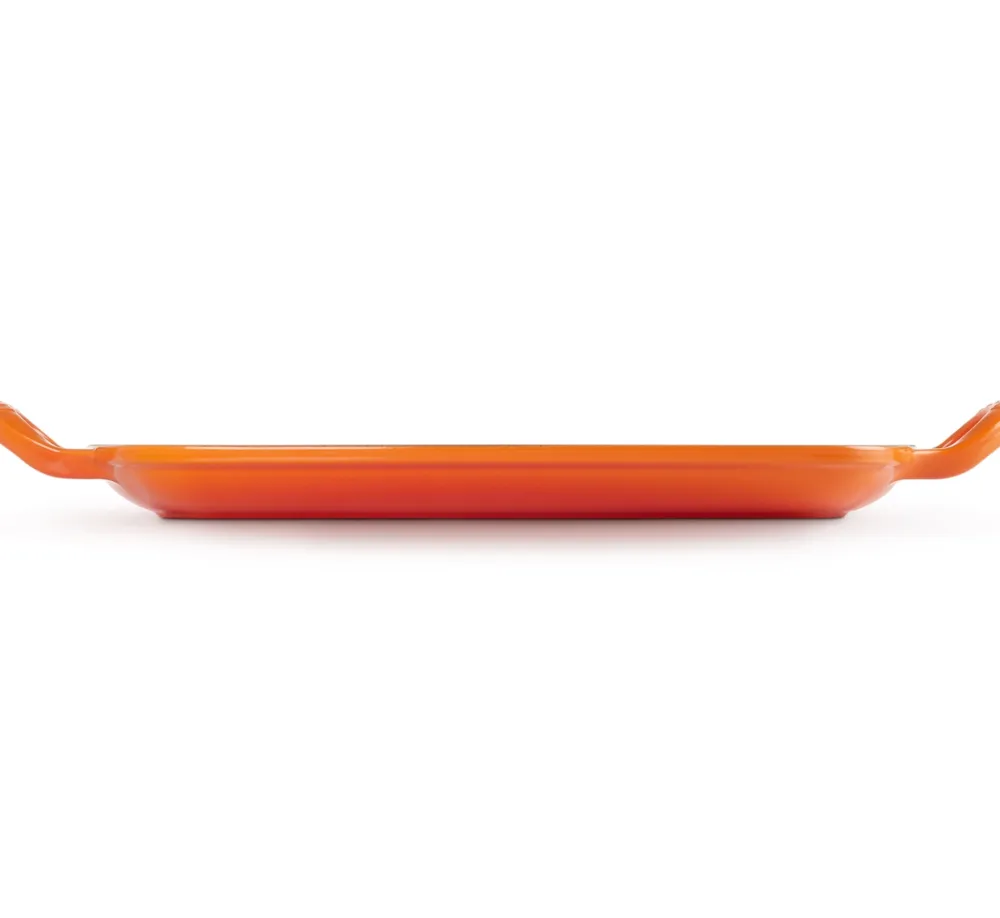 Le Creuset Grillplaat Rechthoekig Oranjerood 35 x 38 cm Clearance