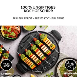 Grillplaat Tramontina Titanex Omkeerbaar Zwart 30 cm