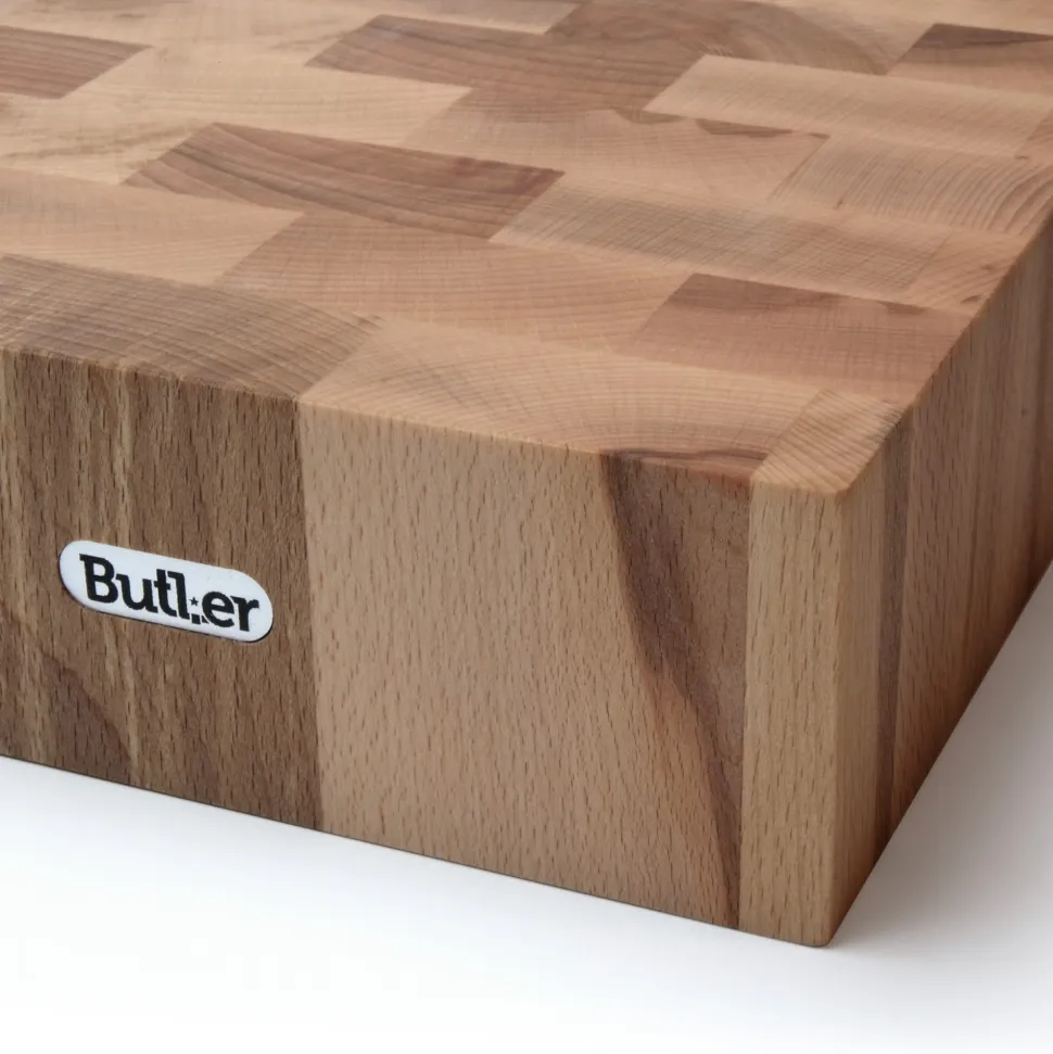 Hakblok Butler Beuk Kops (40 x 40 x 10 cm)