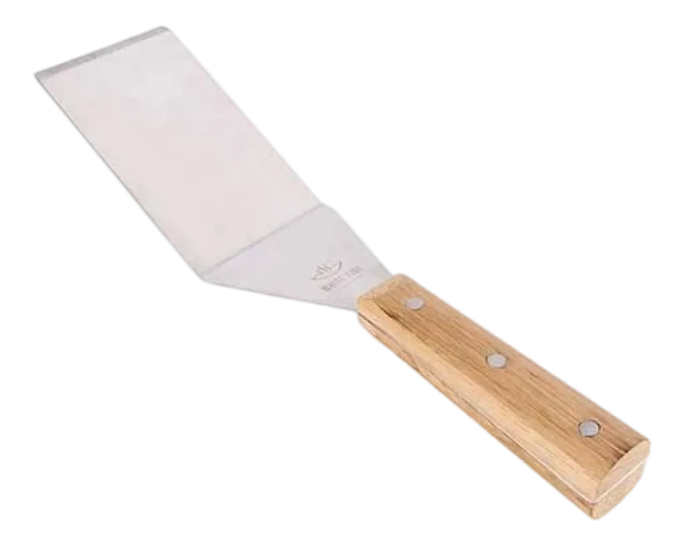 White Fire Hamburger Spatel Eiken Handvat