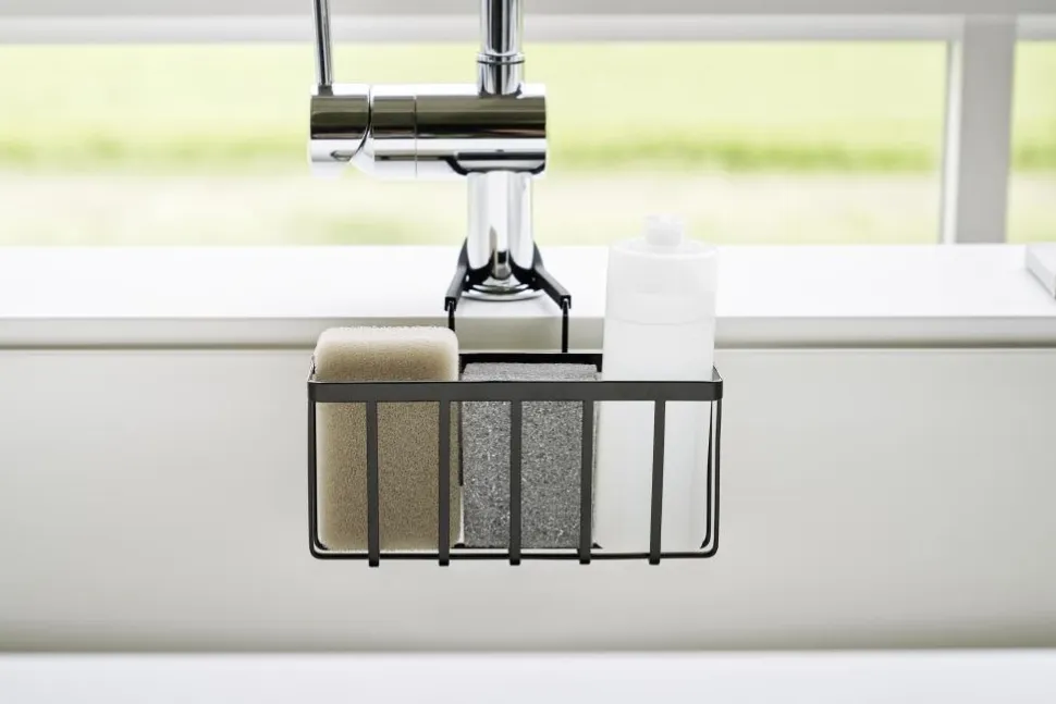 Hangende Gootsteenorganizer Yamazaki Tower Black
