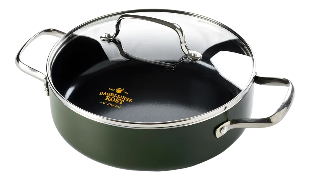Dagelijkse Kost Hapjespan Door Jeroen Meus Met Keramische Antikleeflaag Met Deksel 24 cm Discount