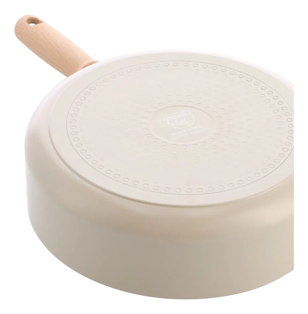 GreenChef Hapjespan Nordics Met Keramische Antikleeflaag met deksel 24 cm Best