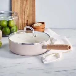 GreenChef Hapjespan Nordics Met Keramische Antikleeflaag met deksel 24 cm Best