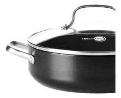 Hapjespan Greenpan Copenhagen Met Keramische Antikleeflaag Met Deksel 28 cm