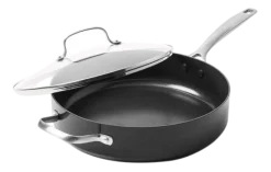 Hapjespan Greenpan Copenhagen Met Keramische Antikleeflaag Met Deksel 28 cm